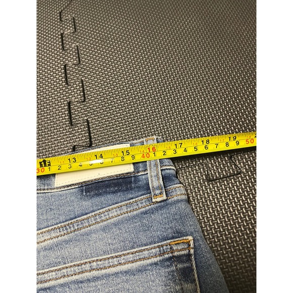 Re/Done 70s Stove Pipe‎ Jeans Button Fly Indigo Storm Size 31 - Picture 9 of 10